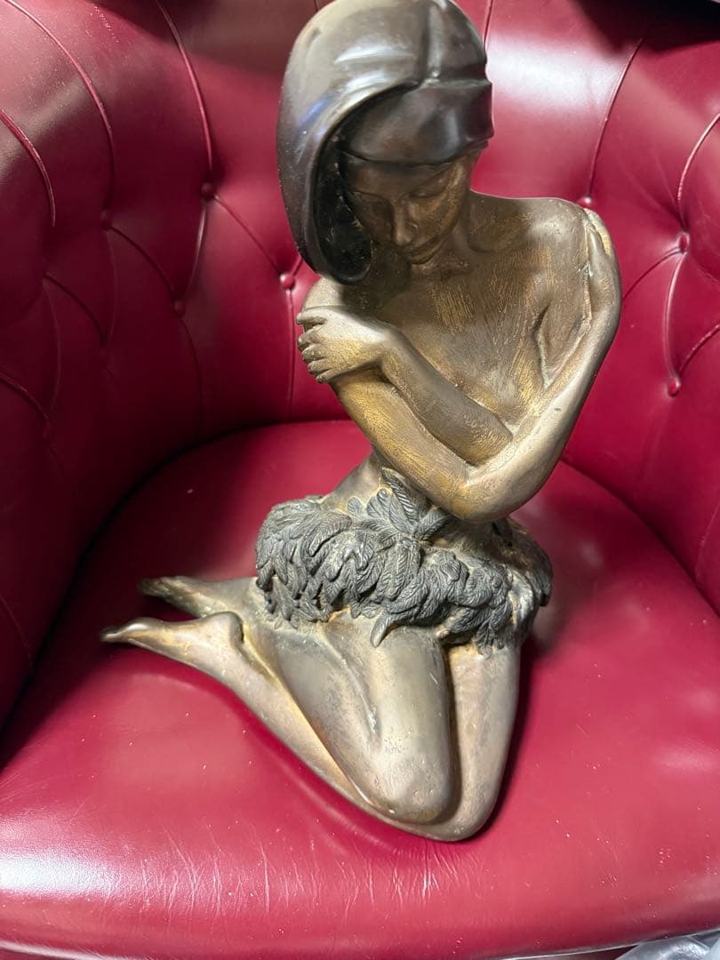 アートデコ ブロンズ女性像 約30cm