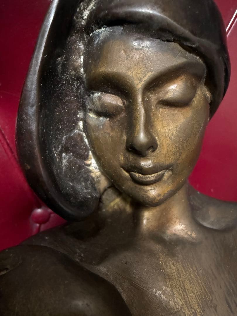 アートデコ ブロンズ女性像 約30cm