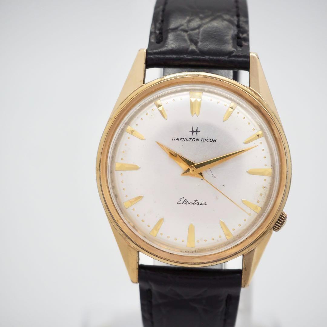 519 稼働　ハミルトン 時計　メンズ　エレクトリック　リコー　ヴィンテージ