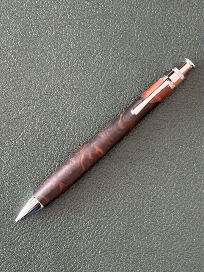 【イベント杢】工房楔 黒檀こぶ杢 ペンシル楔 0.5mm（固定式口金付き）