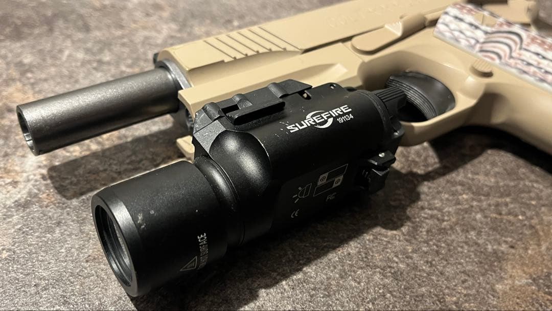 東京マルイ製M45A1 ガスガンハンドガン（マガジンなし・レプリカホルスター付き