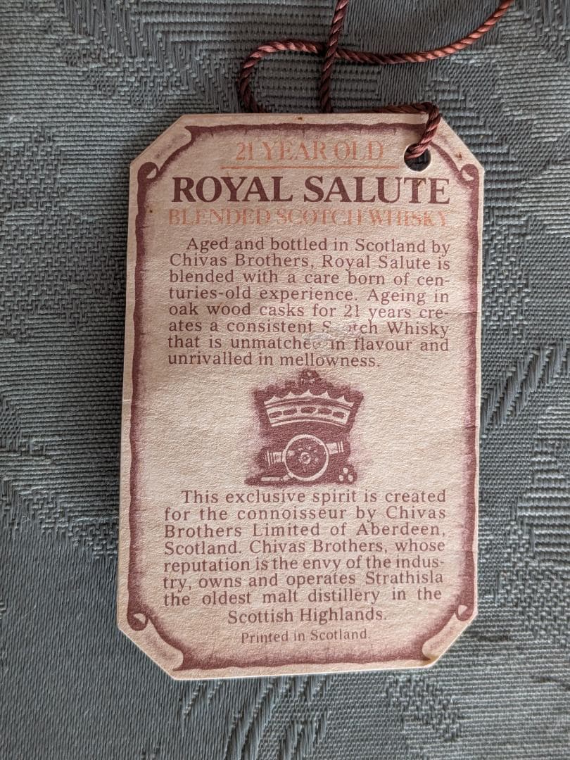 【未開栓美品】 Salute ロイヤルサルート21年赤ボトルウイスキー