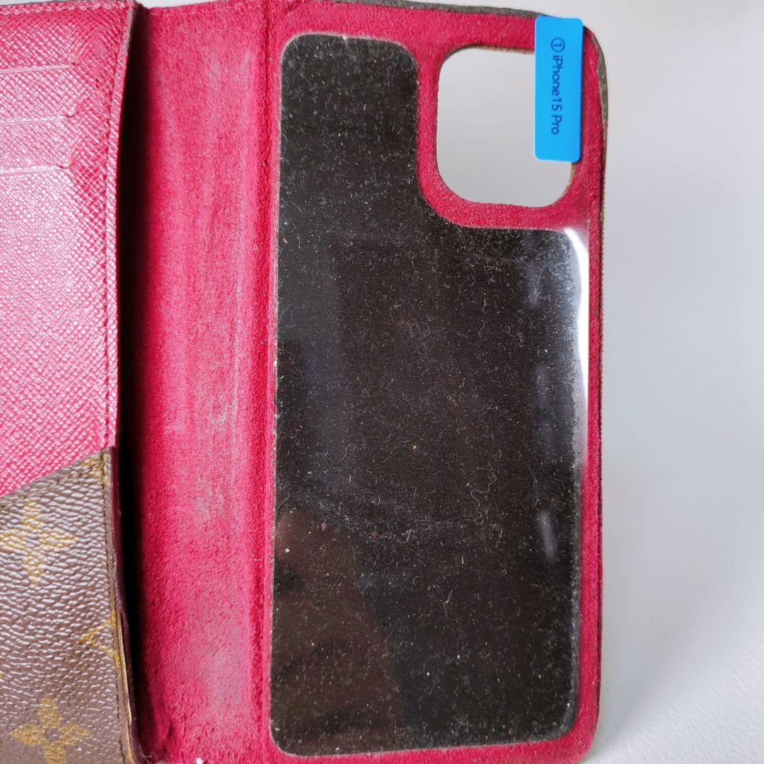 LOUISVUITTON iPhoneケース 15プロ モノグラム 手帳型