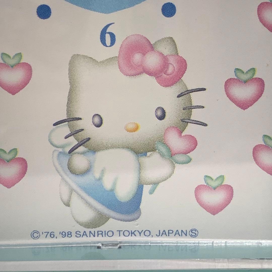 当時物！レア　エンジェル　キティ ブッククロック 置時計 写真 本型　1998