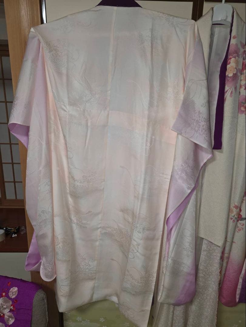 振袖・長襦袢・袴の３点セット　大学生　卒業式　成人式　正絹トールサイズぽっちゃり