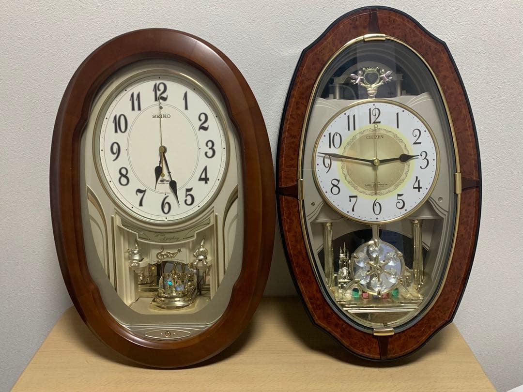 SEIKO CITIZENセイコー シチズン メロディ付き掛け時計 2台セット