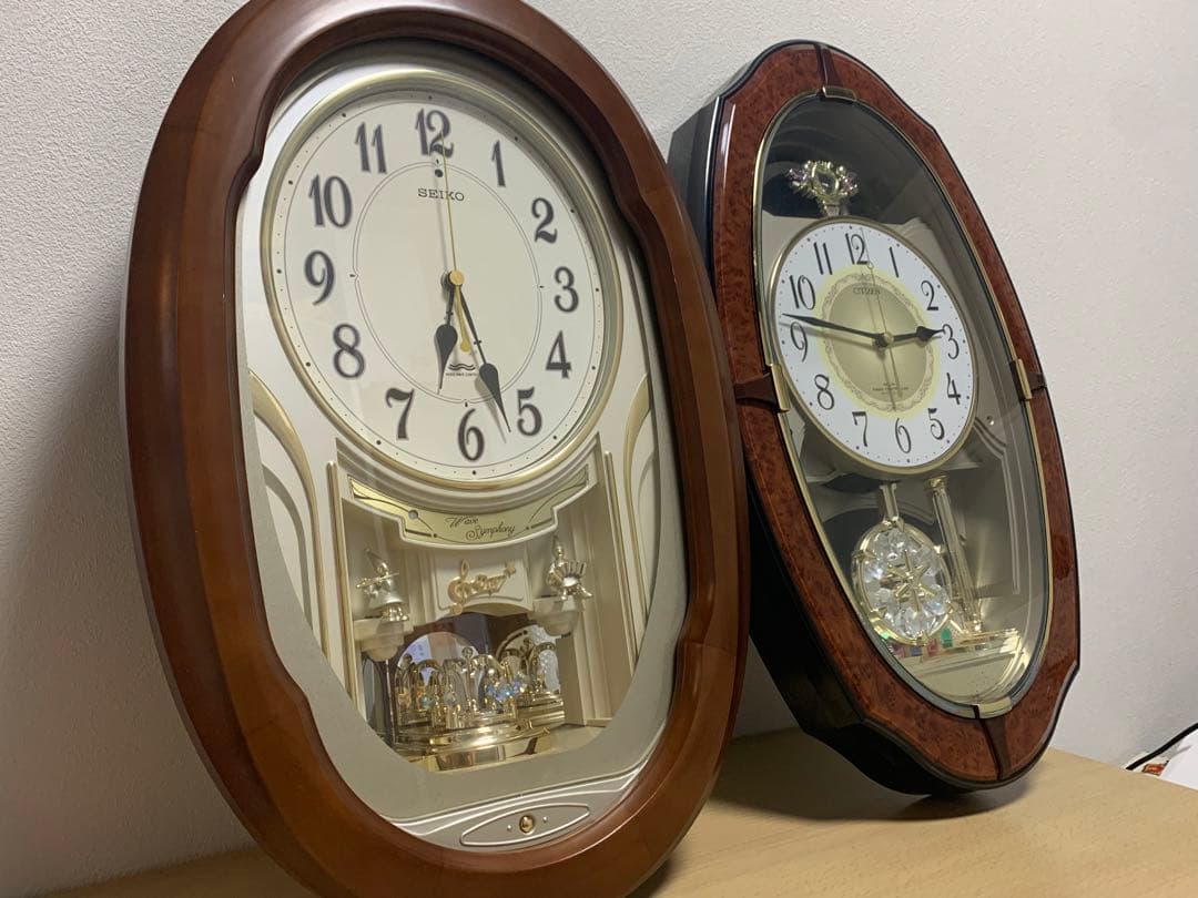 SEIKO CITIZENセイコー シチズン メロディ付き掛け時計 2台セット