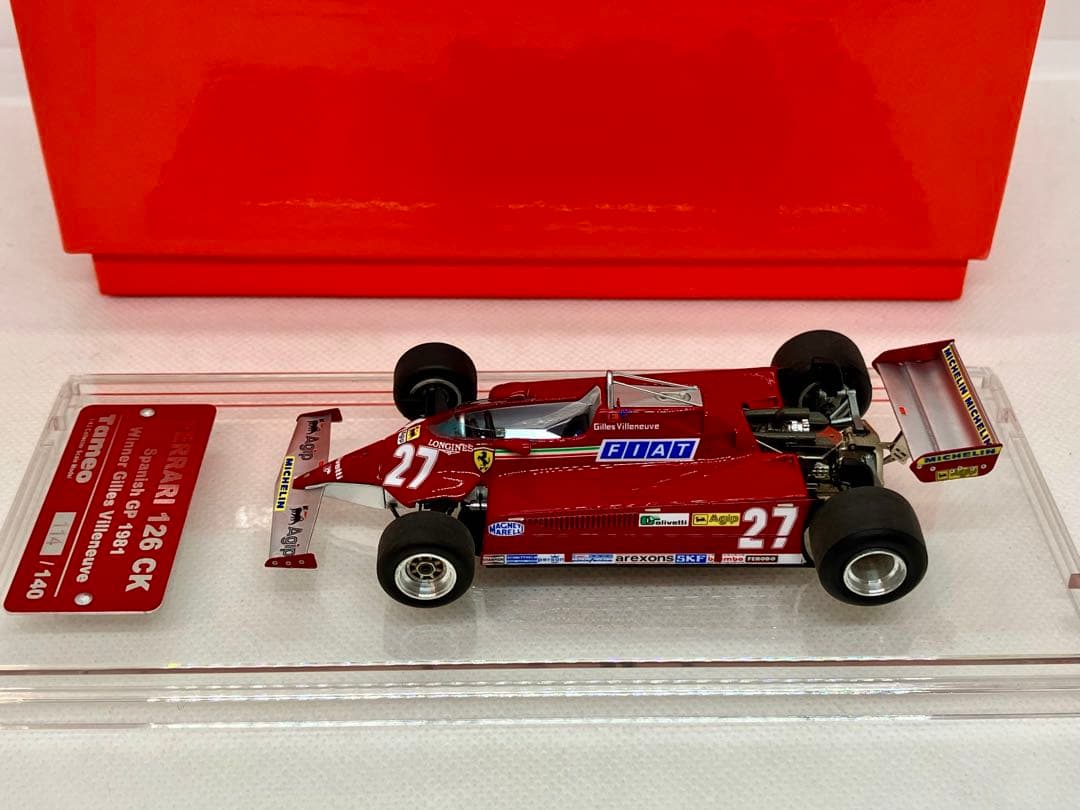 ★フェラーリ 126CK #27★G.ヴィルヌーブ★1981スペインGP優勝★