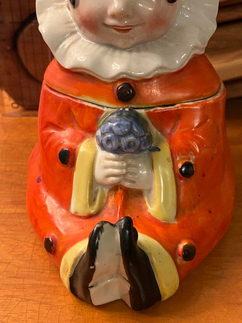 ビンテージ 30s ハーレクイン　ジェスチャー　ピエロ　インクポット　レトロ