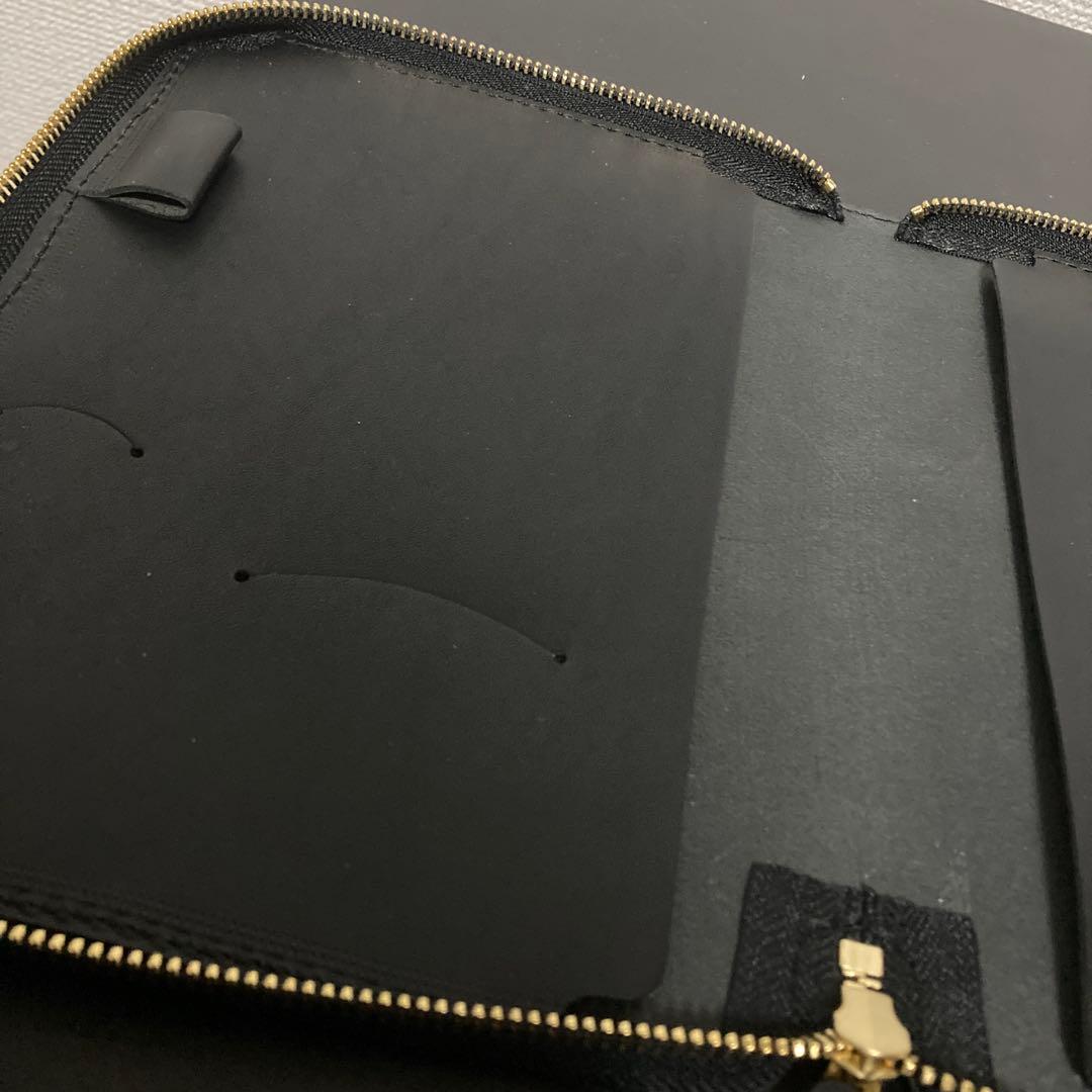 未使用 HERZ Organ ファスナーブックケース GS-37-MW-BK