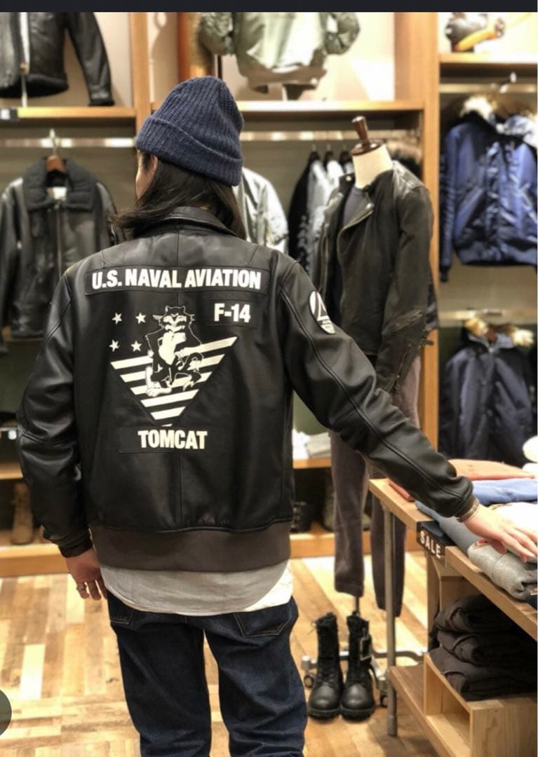 アヴィレックス トムキャット ライダース 革ジャン