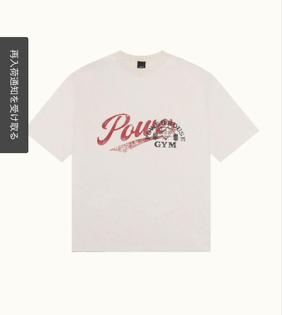 LYFT × Power House Gym ビッグTシャツ アイボリー　L