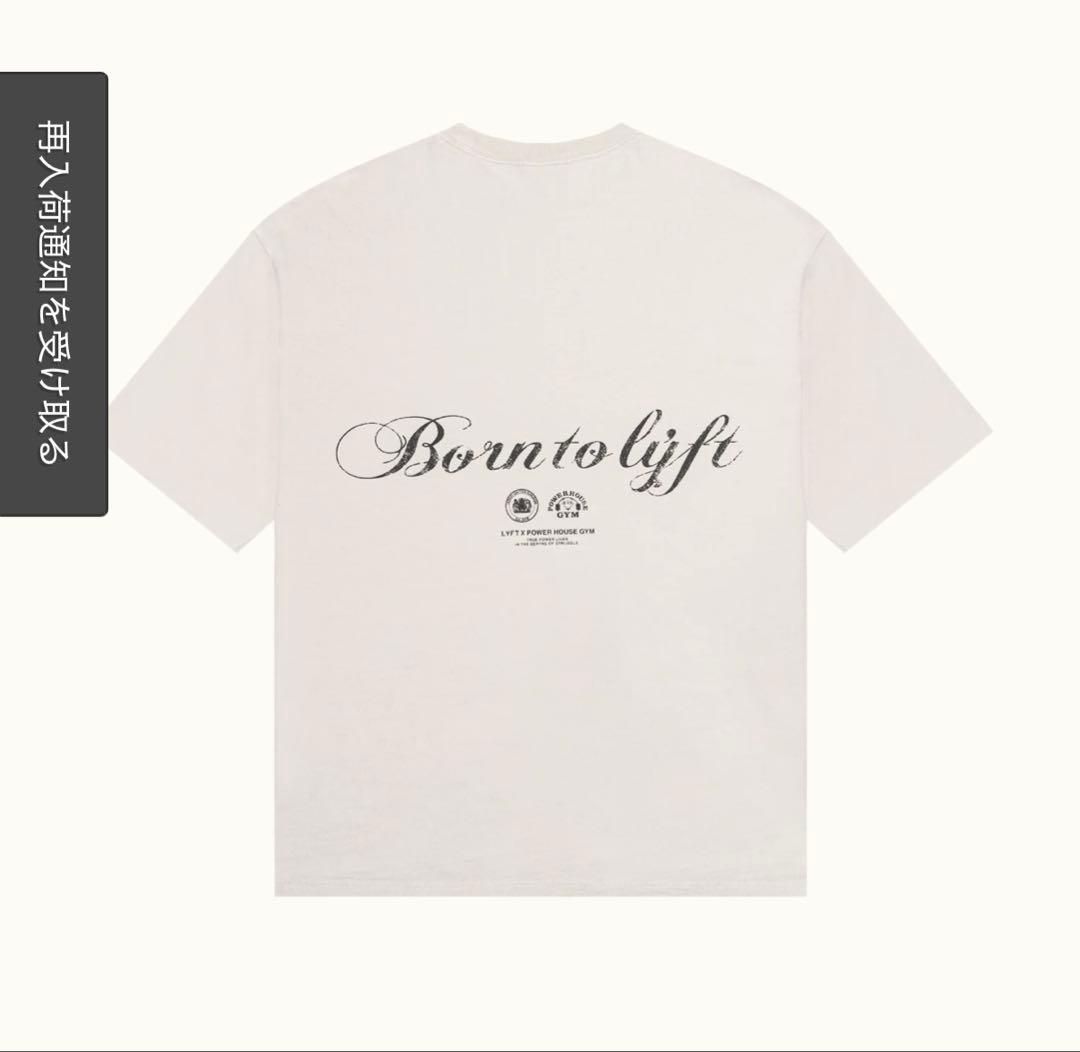 LYFT × Power House Gym ビッグTシャツ アイボリー　L