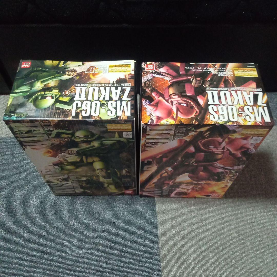 新品 MG MS-06J ザク II MS-06S シャアザク　2体セット未使用