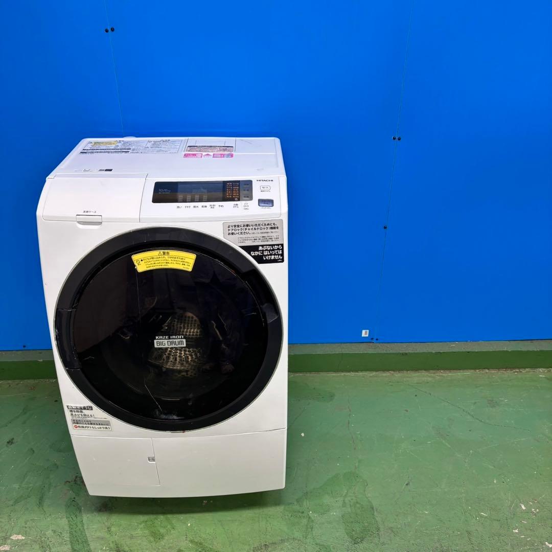 547 関東配送　ドラム式洗濯機　左開き　容量10キロ　乾燥6キロ　極美品