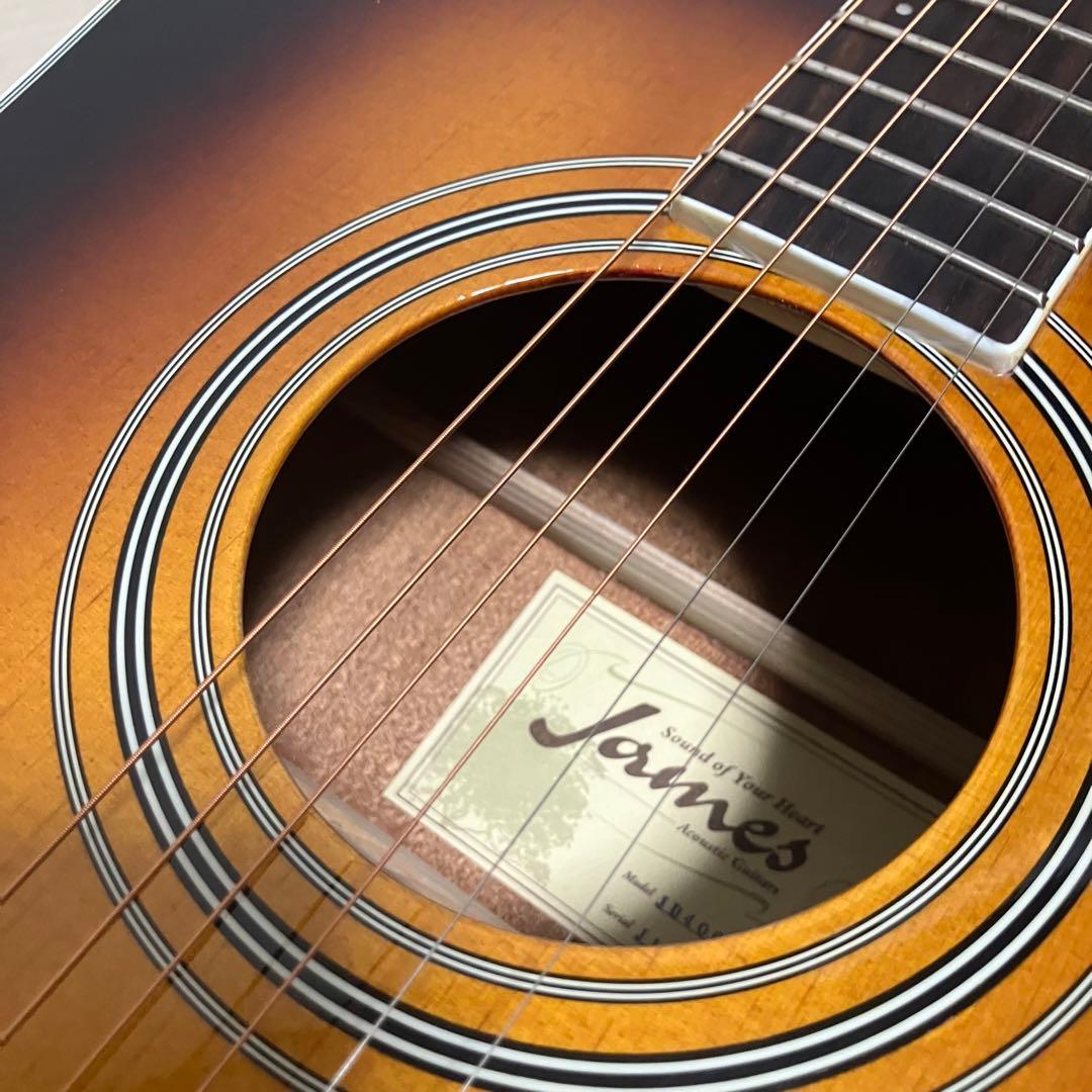【弦新品】James JD400 ジェームス アコースティックギター /バック付