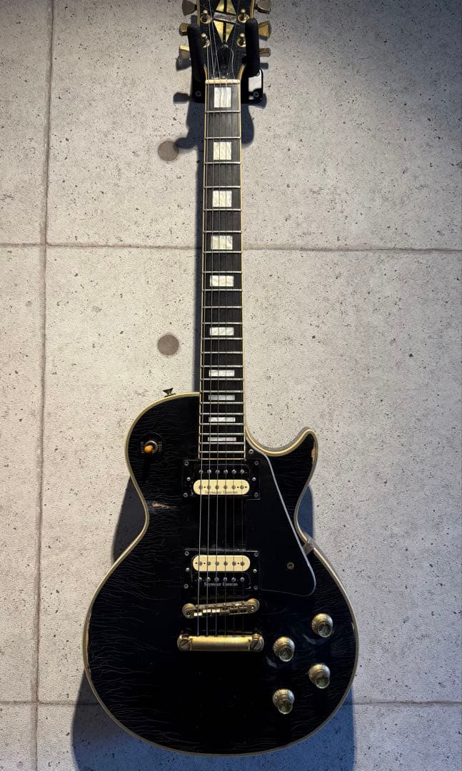 GRECOレスポールカスタム　ブラックビューティー