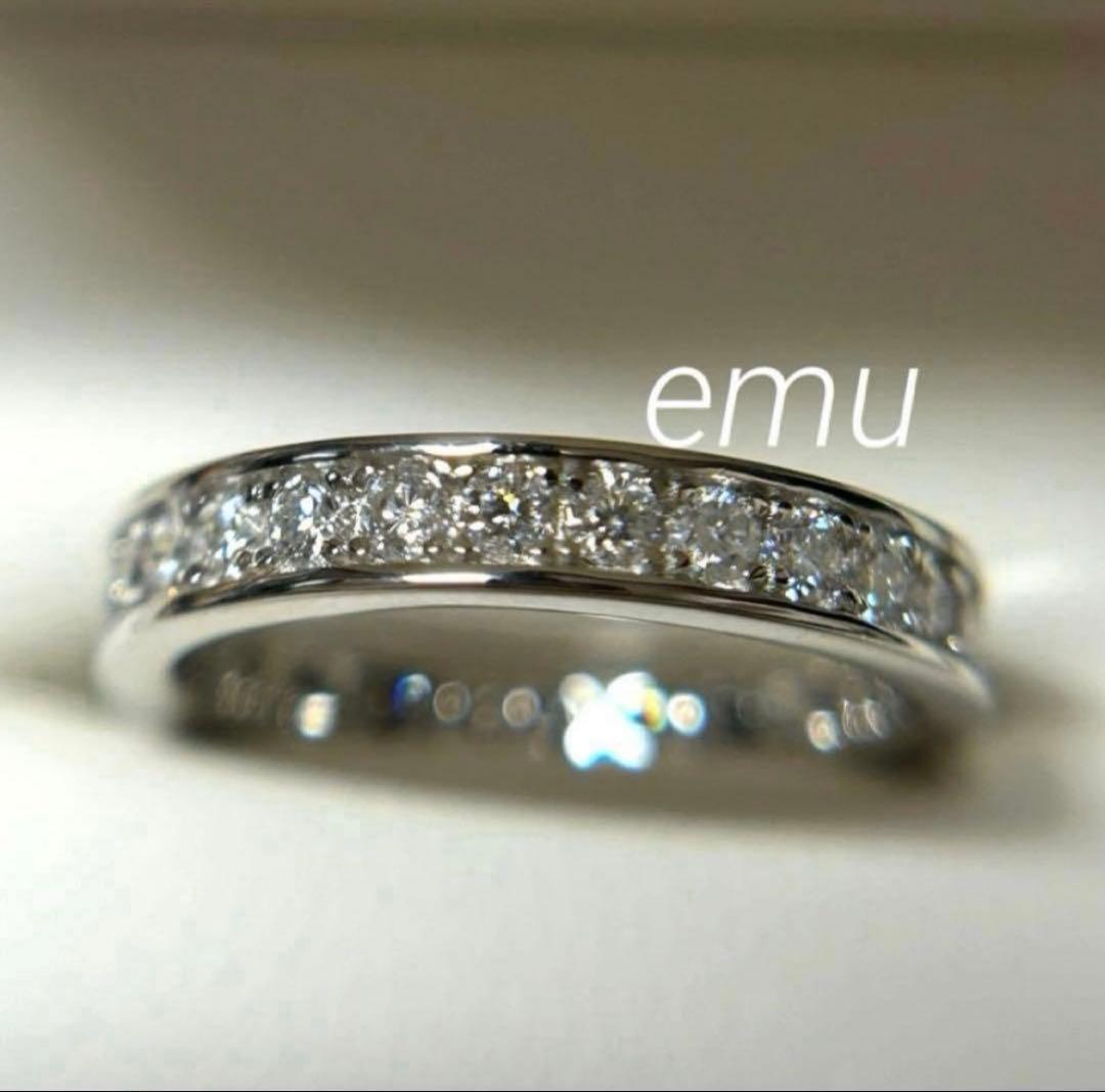 とむ様 / 最高級モアサナイト / フルエタニティリング / レール留め