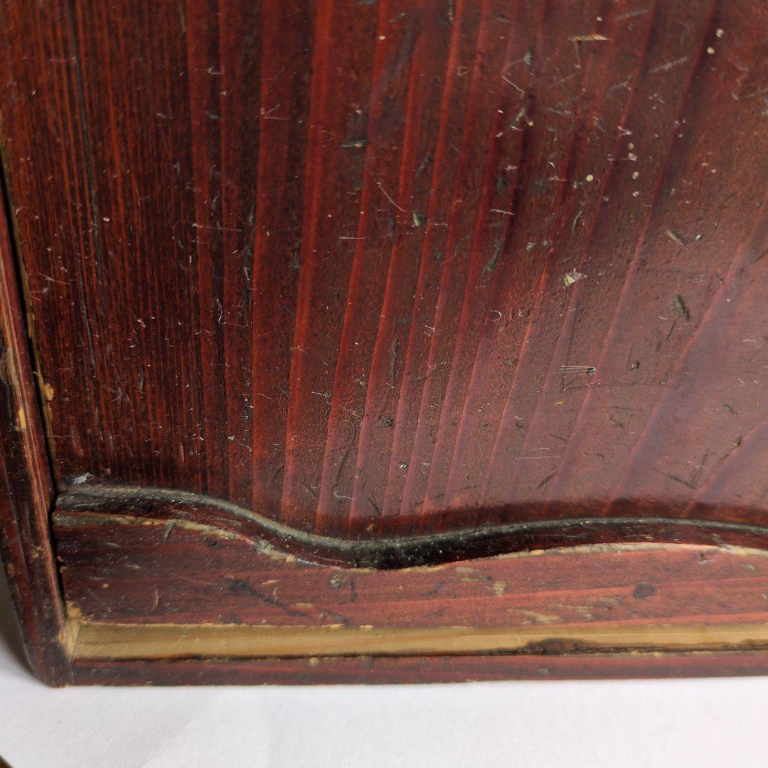 骨董品　訳あり　昔のオカモチ？木製収納箱