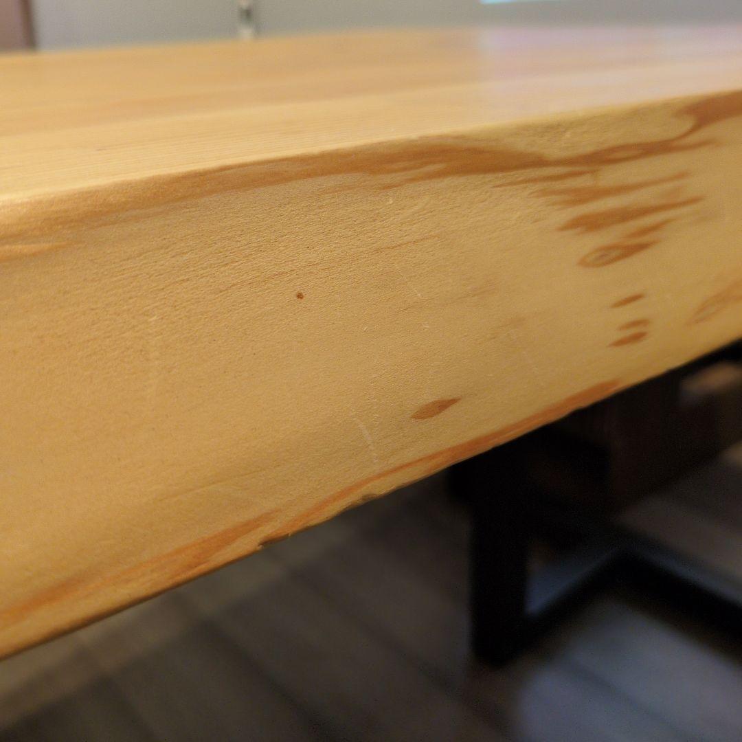 無垢材 ダイニングテーブル 一枚板+脚　杉