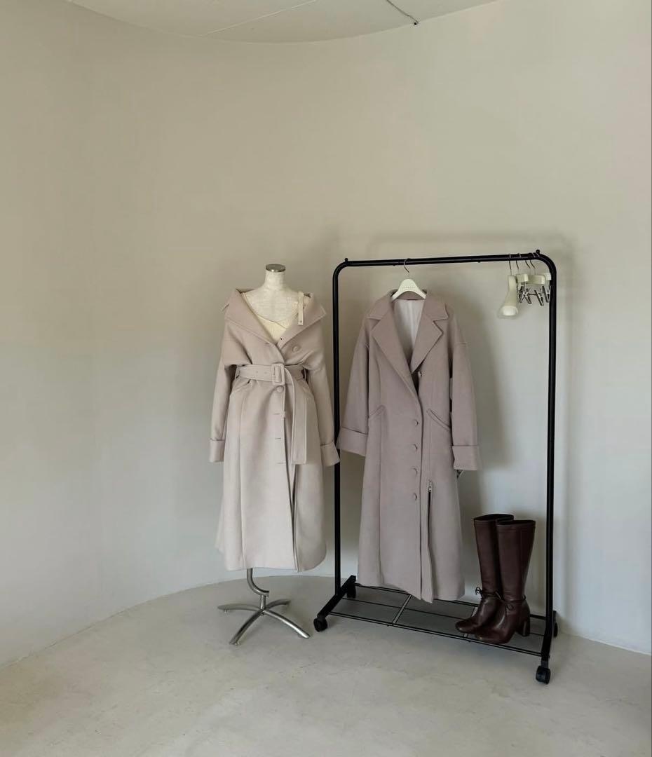 ジャケット・アウター ANDMARY Ange slit long coat