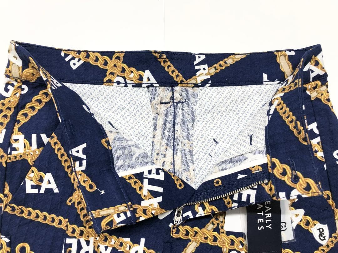 ○★新品未使用　PEARLY GATES　チェーン柄　ストレッチパンツ　2