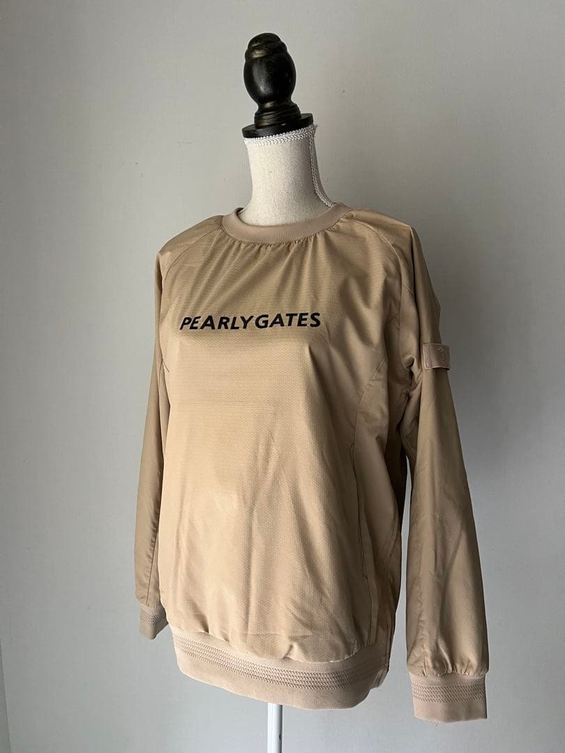 パーリーゲイツ スニードジャック ベージュ蓄熱 ナイロン 長袖ブルゾン