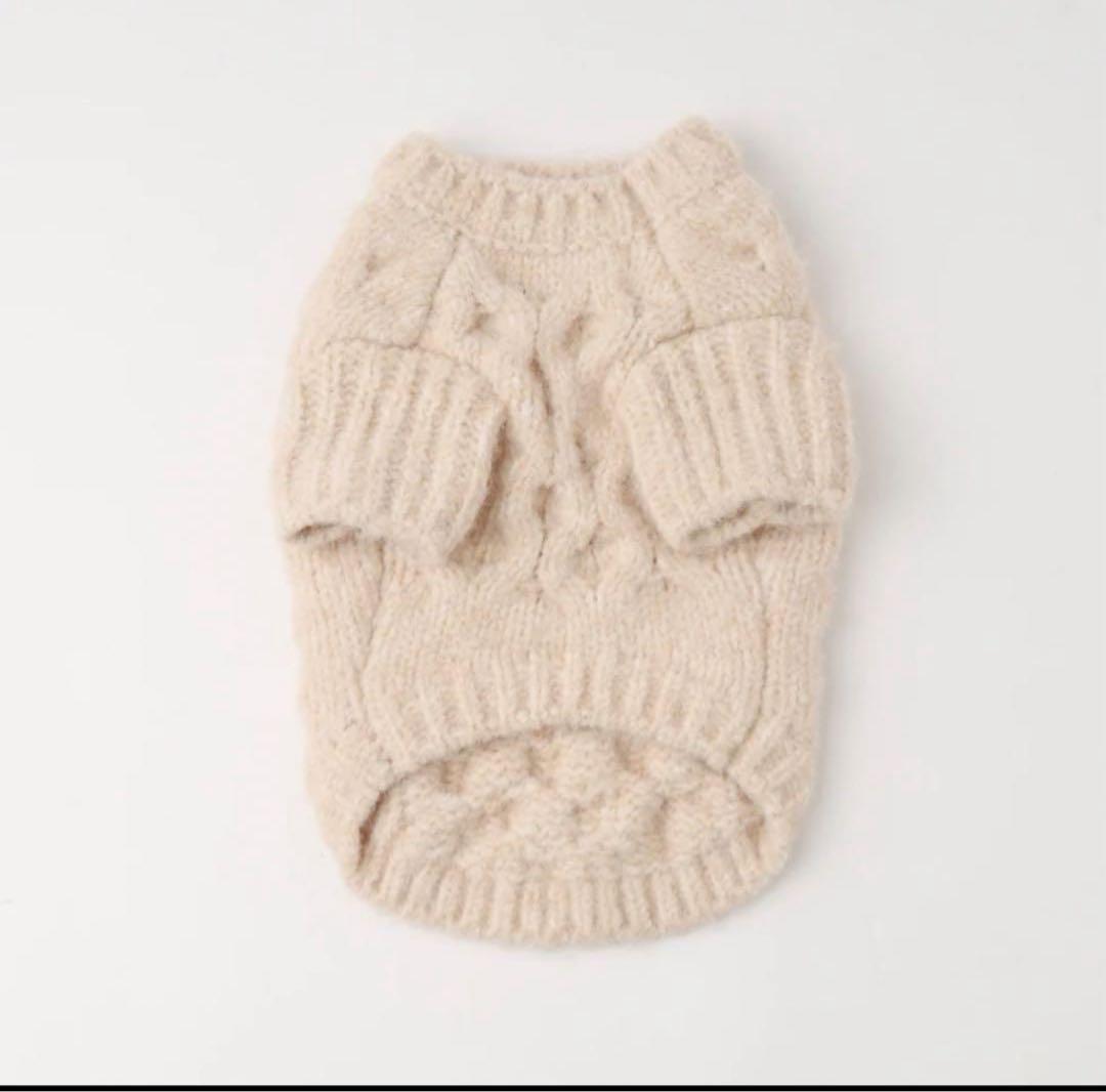 モンシェリ　【リンクコーデSET】ケーブルドロップショルダーニット　Mサイズ