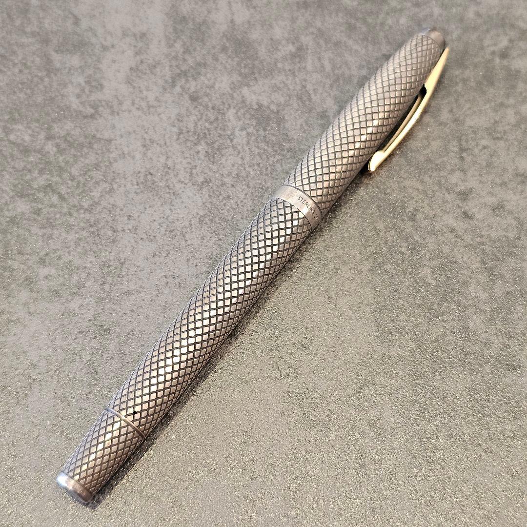 SHEAFFERヴィンテージ万年筆　14金　スターリングシルバー