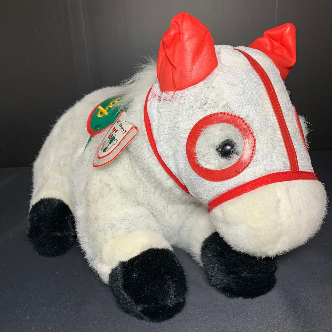 オグリキャップ ぬいぐるみ アバンティー L グレー・赤 レースメンコ 希少