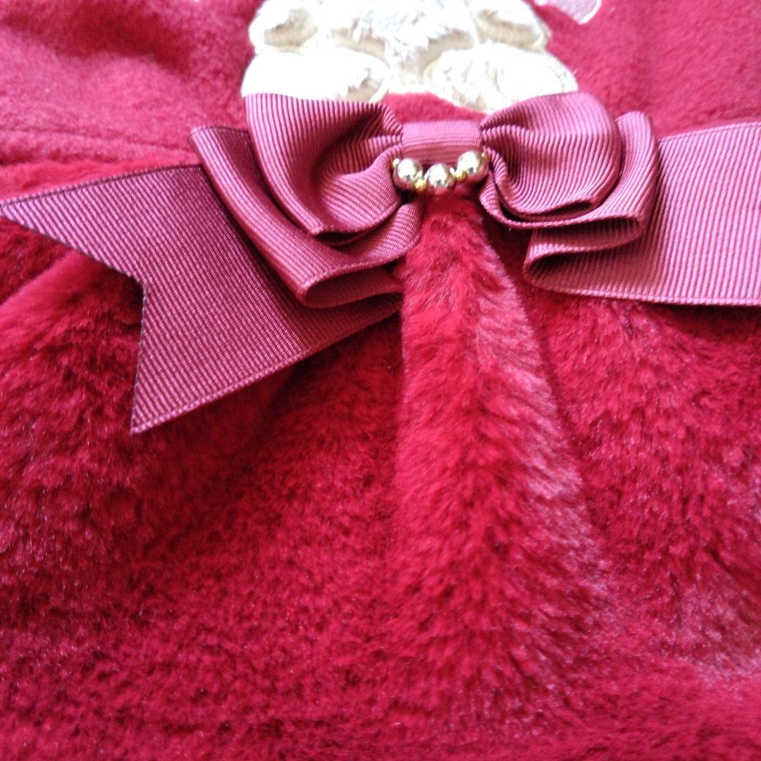 CanNanaクマ刺繍付き赤犬服