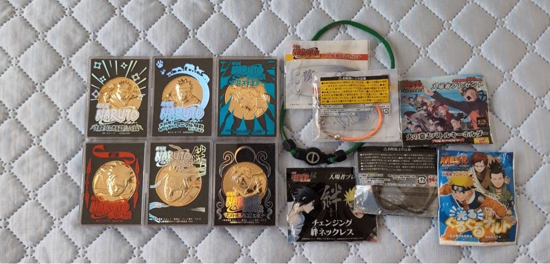 NARUTO ナルト グッズセット 綱手の首飾り はちがね額当て 非売品あり