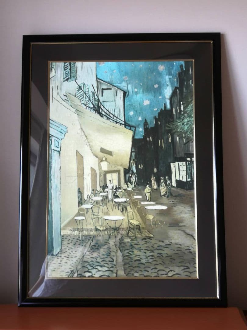 フィンセント・ファン・ゴッホ作、「夜のカフェテラス」