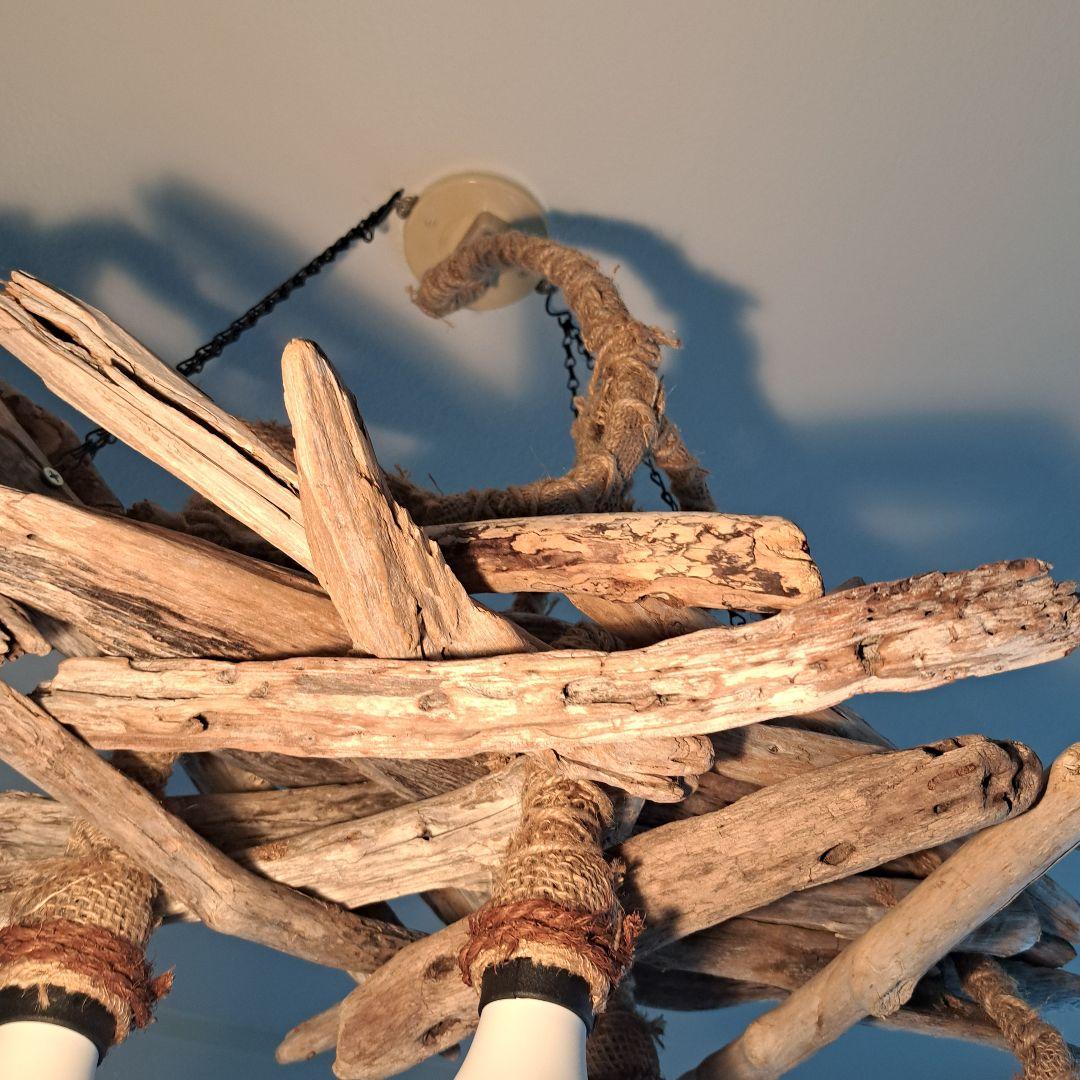 NO.L280 流木ペンダントライト 5灯　LED60W相当×5灯付　20帖OK