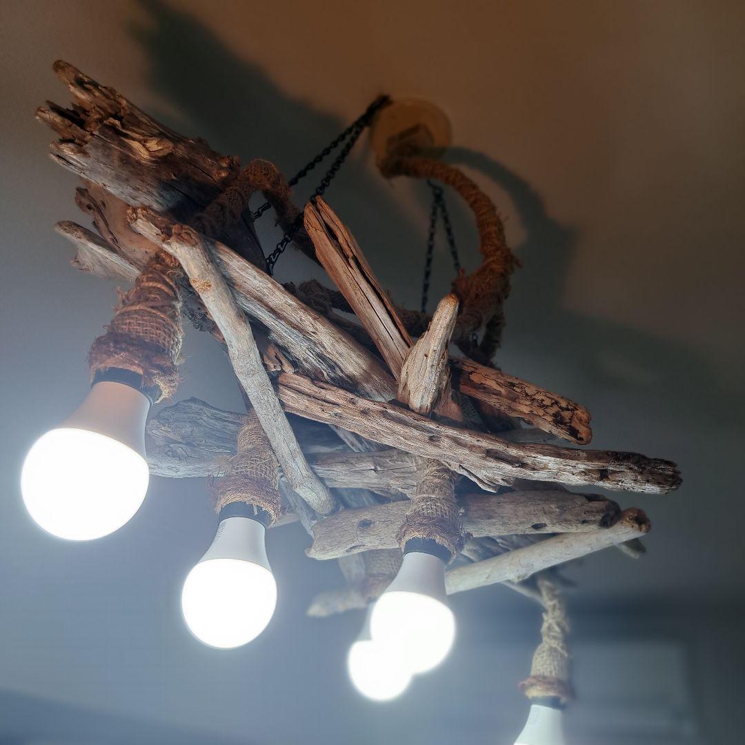 NO.L280 流木ペンダントライト 5灯　LED60W相当×5灯付　20帖OK