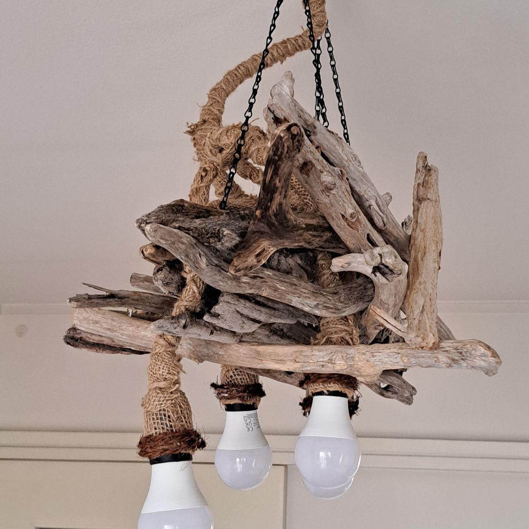 NO.L280 流木ペンダントライト 5灯　LED60W相当×5灯付　20帖OK