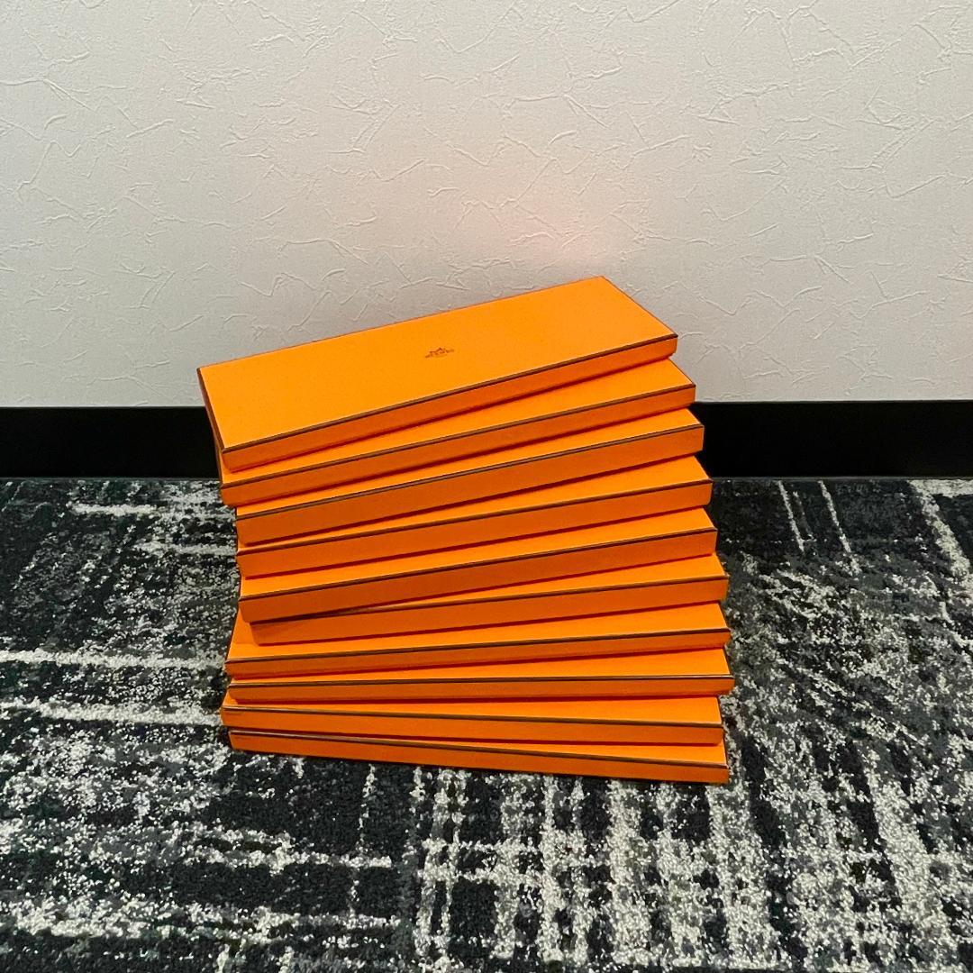 HERMES　エルメス　オレンジ　空箱　長方形　24個セット