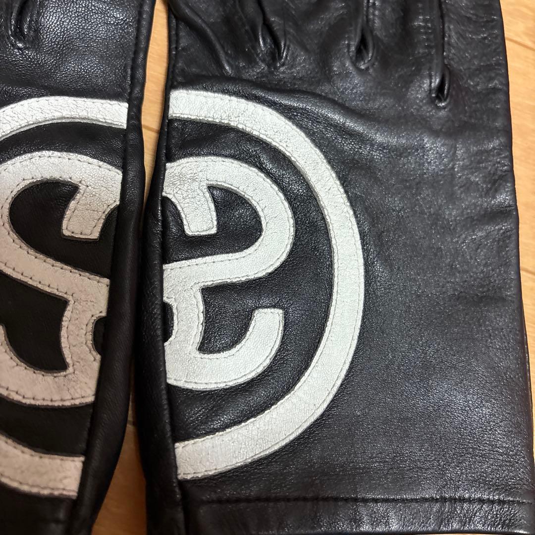 STUSSY レザー手袋 SMサイズ　ブラック