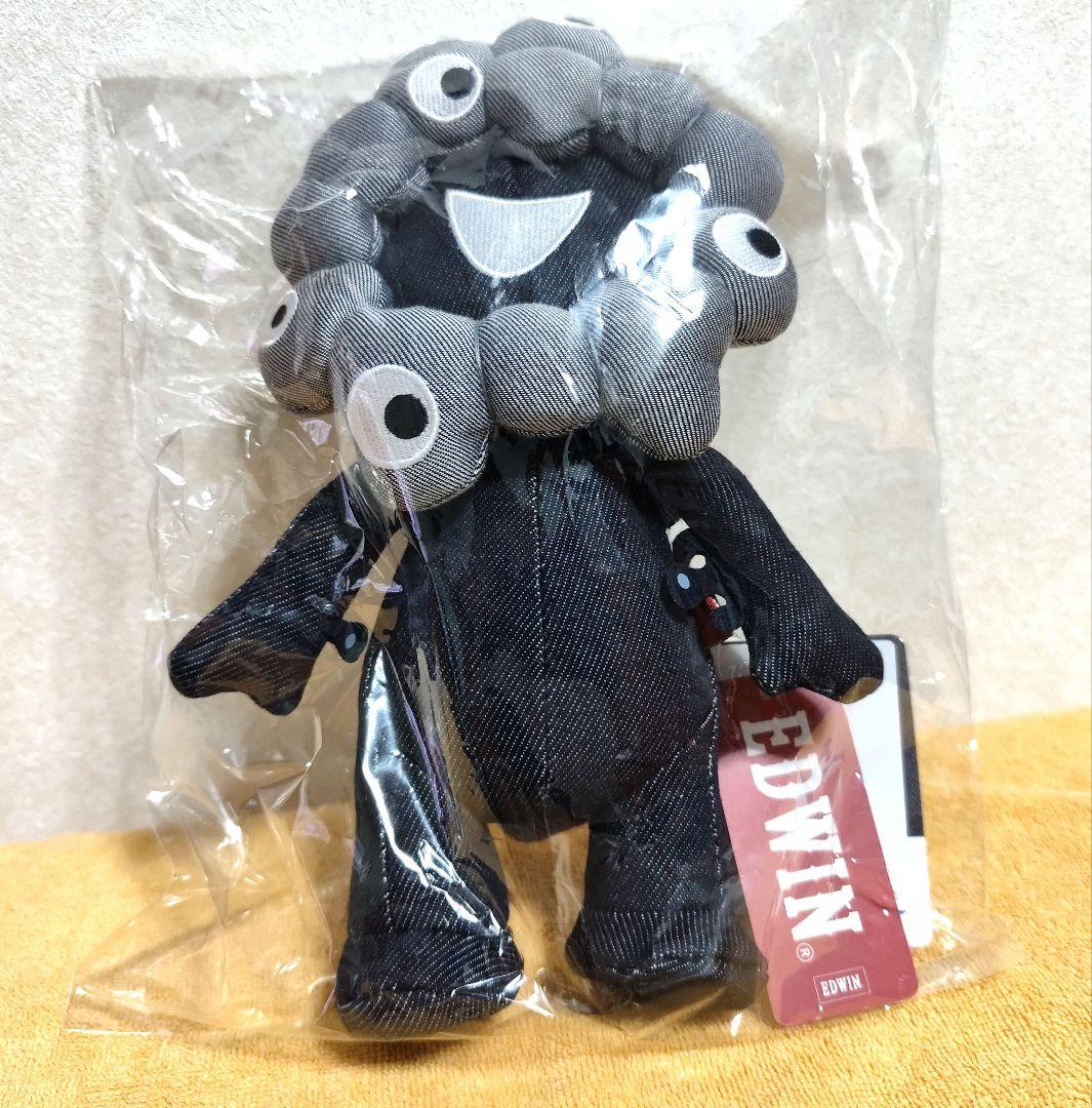 万博限定 黒ミャクミャクEDWINデニムぬいぐるみLサイズ【新品】送料無料