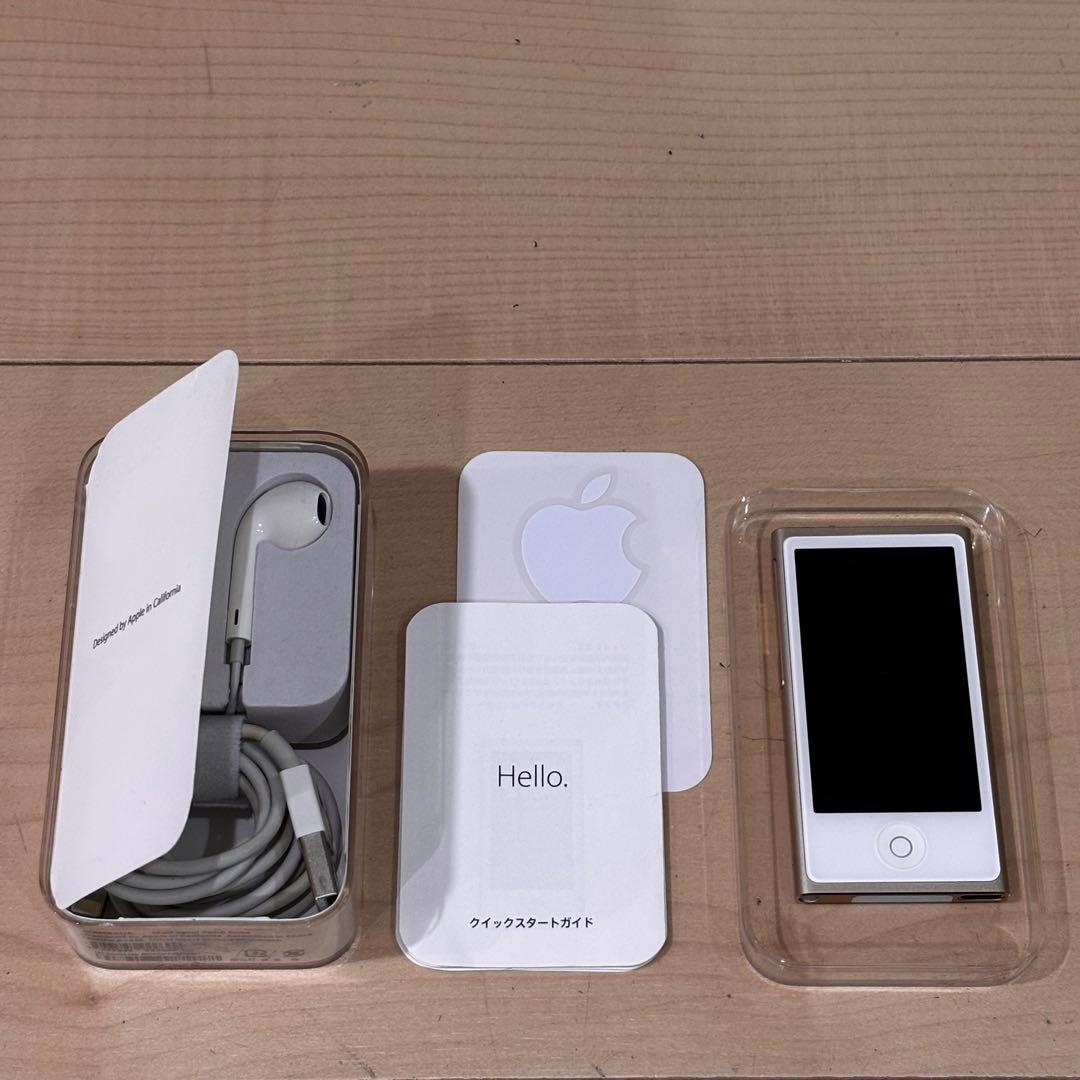 【美品】iPod nano 第7世代 16GB ゴールド A1446 ケース