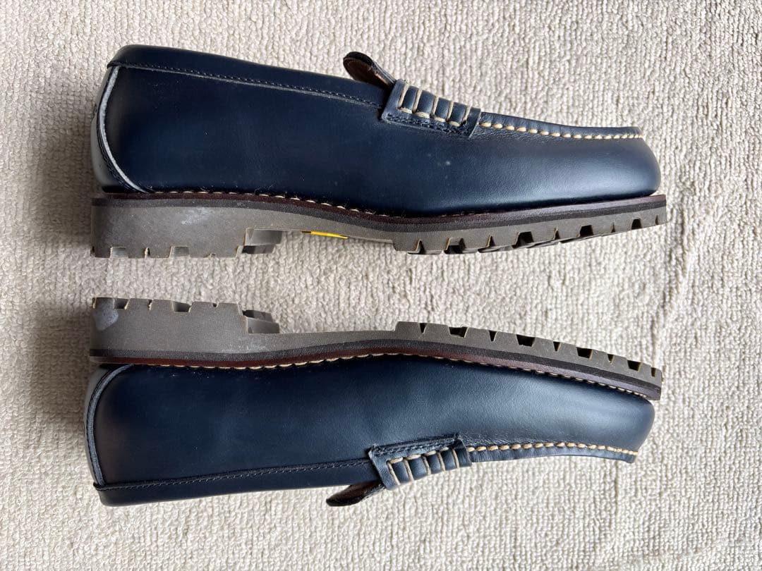 Danner モカシン、ネイビーブルー