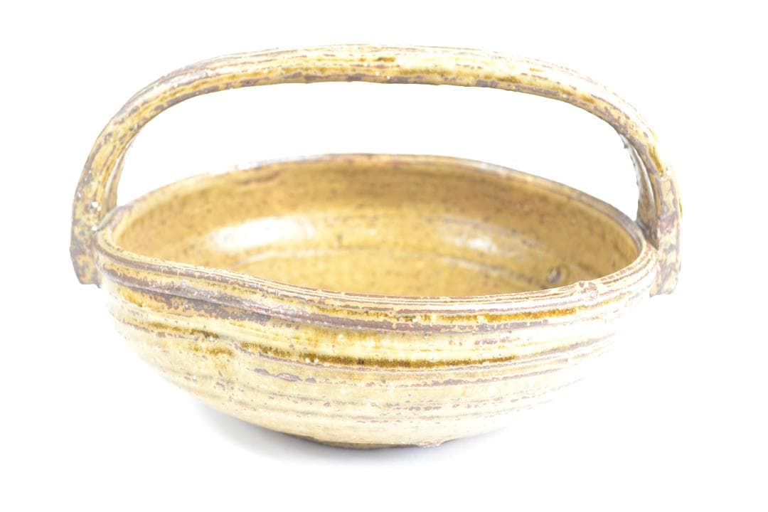 茶道具　黄伊羅保手鉢　５代 清水六兵衛造