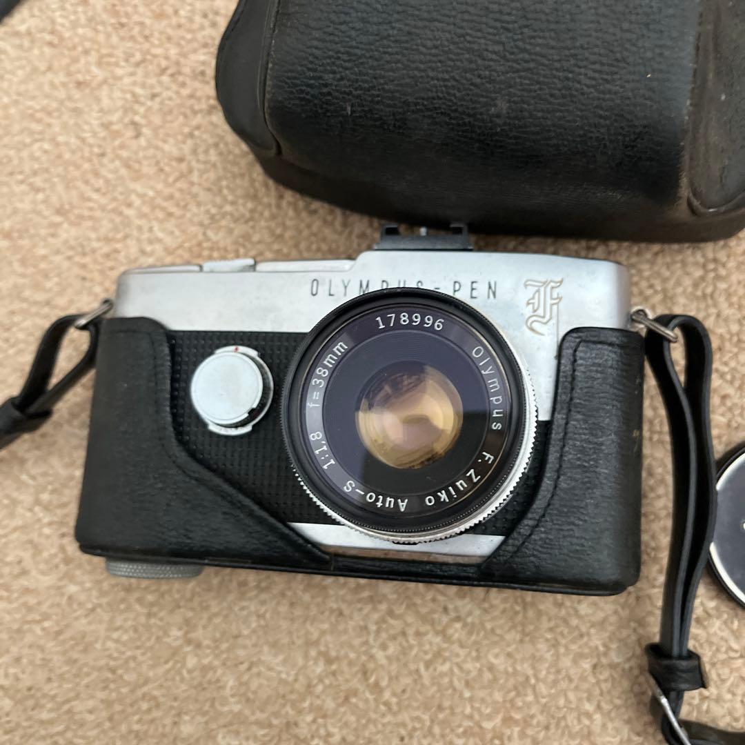 オリンパス ペン F フィルムカメラ 38mm F1.8 Auto-S ケース付