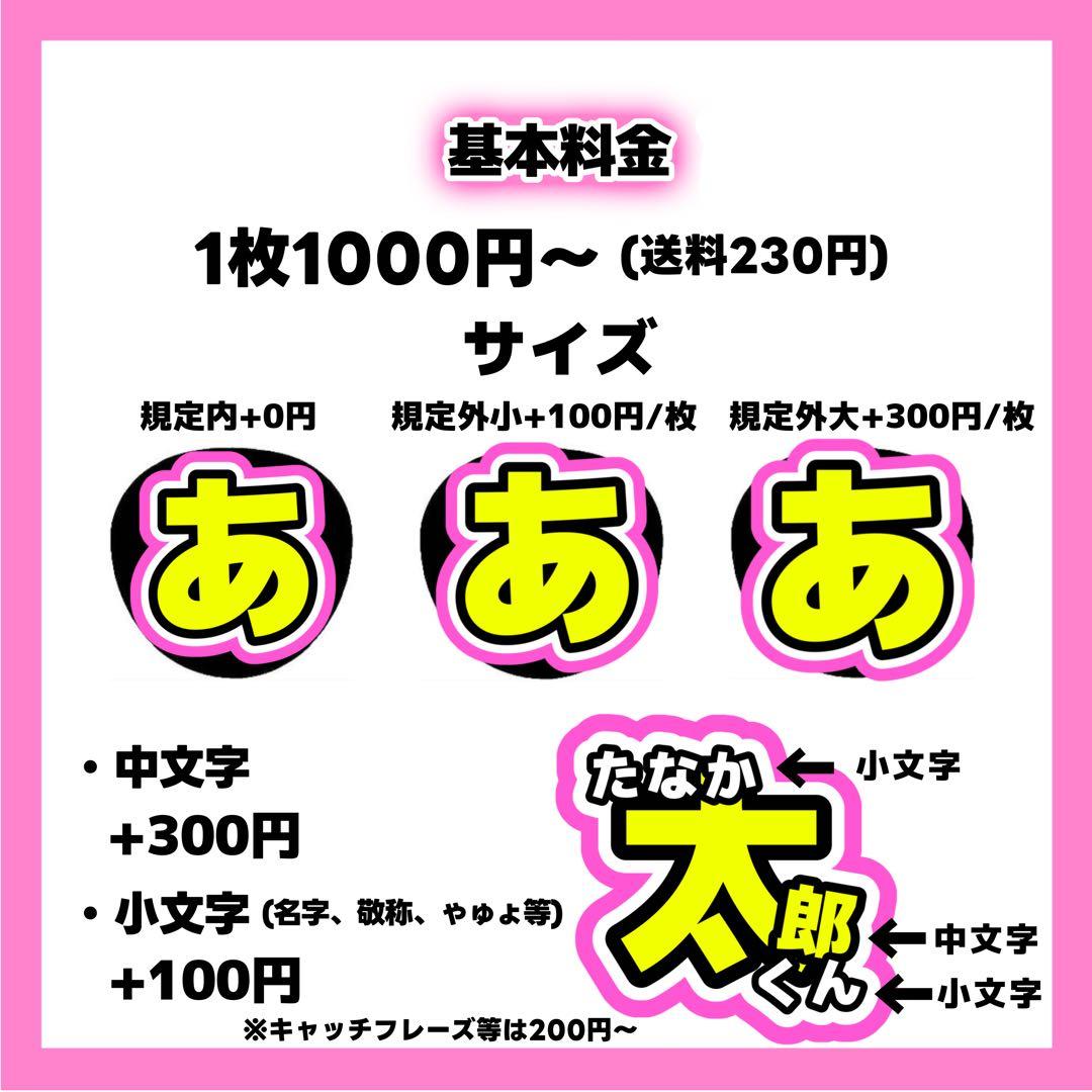 ピクミンばななページ うちわ文字 オーダー