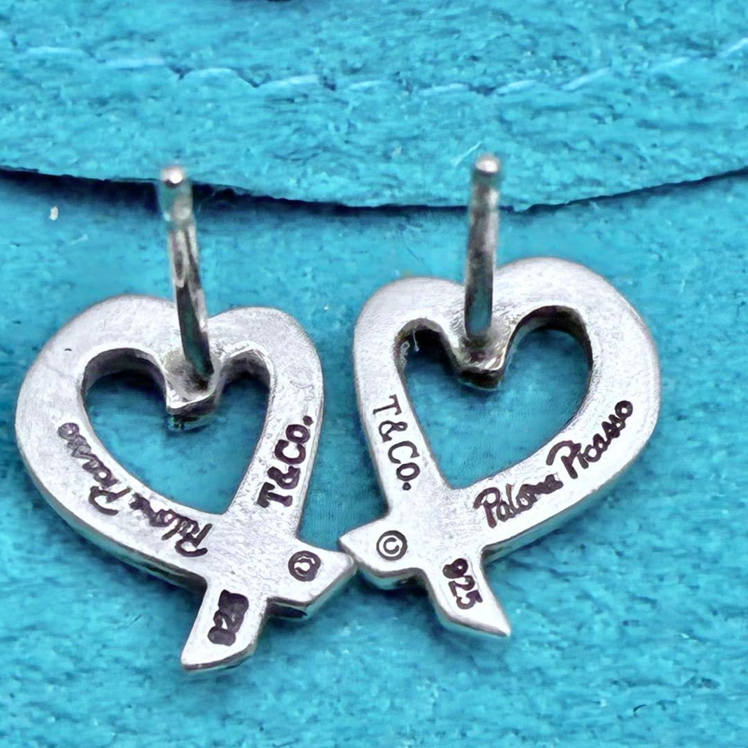 ティファニー　ラビングハート　ピアス　スタッド　シルバー　パロマピカソ