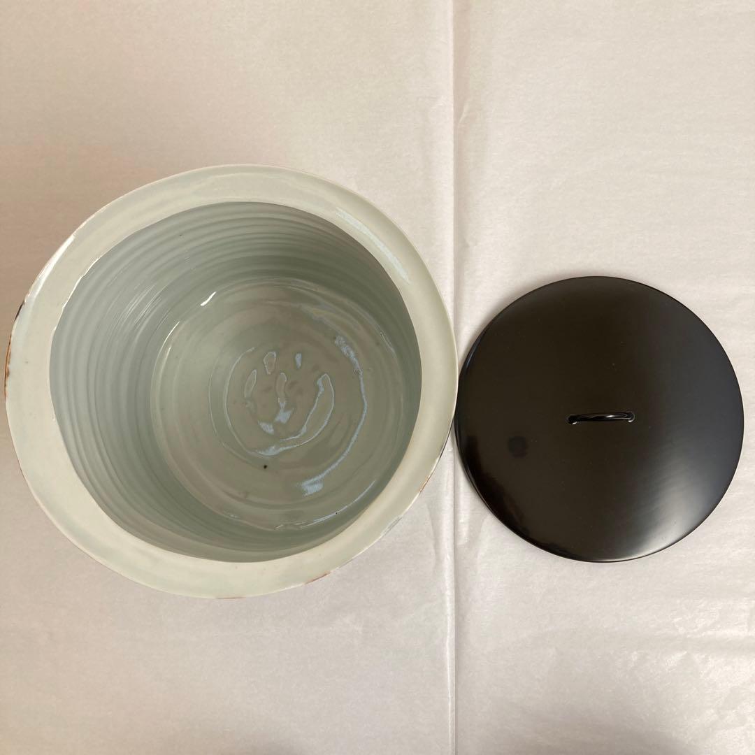 清水公照　自筆画賛　水指　松ばやし