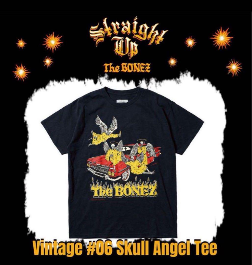 The BONEZ Vintage Skull Angel Tee Tシャツ