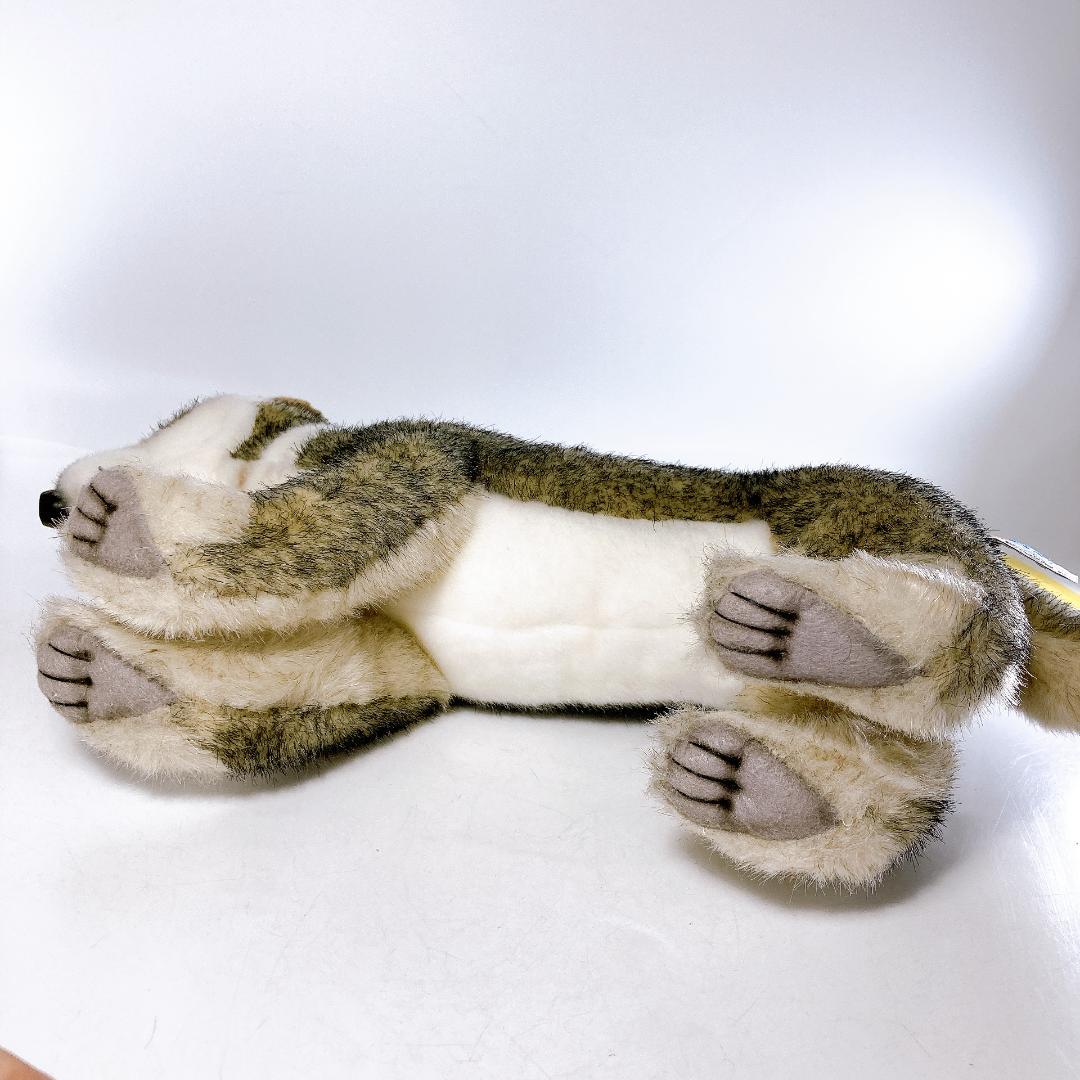 HANSA 子オオカミ 立ち・座り姿 2体セット　オオカミ　|2410|