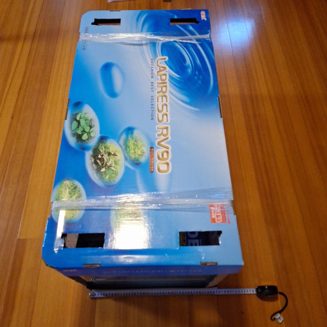 GEX ラピレスRV90 LEDフルセット 90cm曲げガラス水槽
