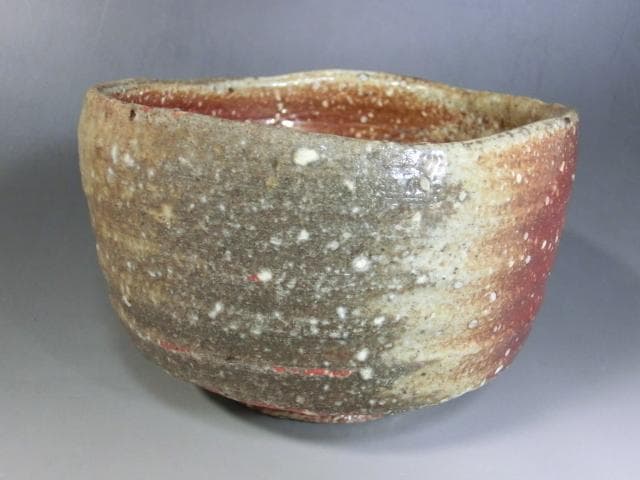 茶碗■高橋楽斎作 信楽焼 伊羅保 共箱 共布 お茶道具 共箱 作家物 美術陶器■